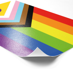 SlipperyJoe's Intersex Pride-Flagge gelber Hinterg Fotodruck