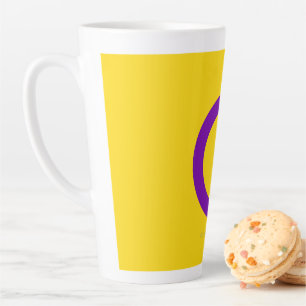 SlipperyJoe's Intersex Pride-Flagge gelber Hinterg Milchtasse