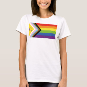 SlipperyJoe's Intersex-Stolzflagge gelber Hintergr T-Shirt