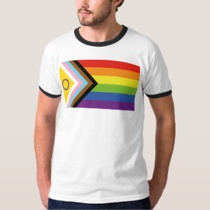 SlipperyJoe's Intersex-Stolzflagge gelber Hintergr T-Shirt