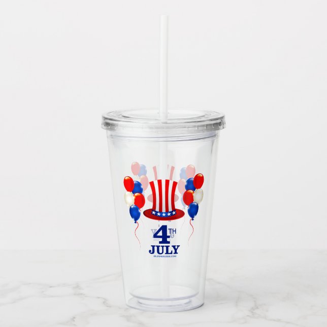 SlipperyJoe's july 4th Independence day classic Un Acryltrinkbecher (Vorderseite)