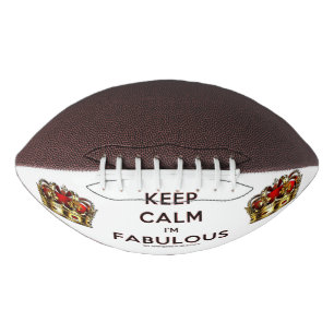 SlipperyJoe's keep calm fantastische goldene Krone Football