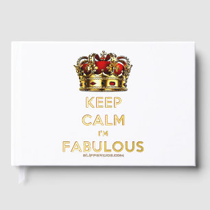SlipperyJoe's keep calm fantastische goldene Krone Gästebuch