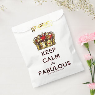 SlipperyJoe's keep calm fantastische goldene Krone Geschenktütchen