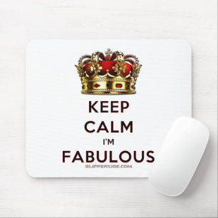 SlipperyJoe's keep calm fantastische goldene Krone Mousepad