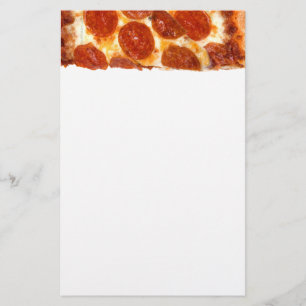 SlipperyJoe's klassische Pepperoni-Pizzaschnitt ge Briefpapier