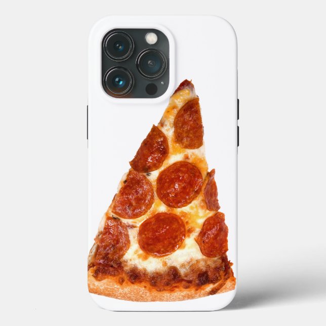 SlipperyJoe's klassische Pepperoni-Pizzaschnitt ge Case-Mate iPhone Hülle (Rückseite)