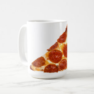 SlipperyJoe's klassische Pepperoni-Pizzaschnitt ge Kaffeetasse