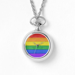 SlipperyJoe's klassischer Regenbogen-Tastsinn hand Armbanduhr