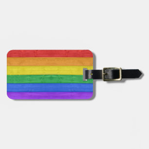 SlipperyJoe's klassischer Regenbogen-Tastsinn hand Gepäckanhänger