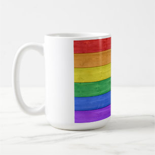 SlipperyJoe's klassischer Regenbogen-Tastsinn hand Kaffeetasse