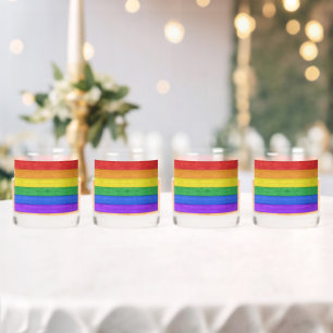 SlipperyJoe's klassischer Regenbogen-Tastsinn hand Whiskyglas