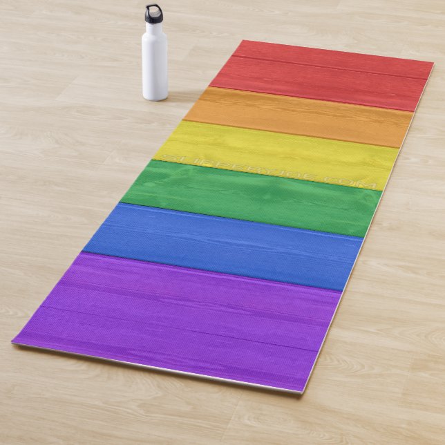 SlipperyJoe's klassischer Regenbogen-Tastsinn hand Yogamatte (Beispiel)