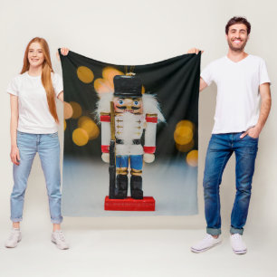 SlipperyJoes klassischer Weihnachts-Nussknacker-Sc Fleecedecke