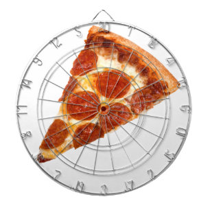SlipperyJoe's klassisches Pepperoni-Pizza-Stück ge Dartscheibe