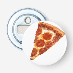 SlipperyJoe's klassisches Pepperoni-Pizza-Stück ge Flaschenöffner