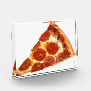 SlipperyJoe's klassisches Pepperoni-Pizza-Stück ge Fotoblock