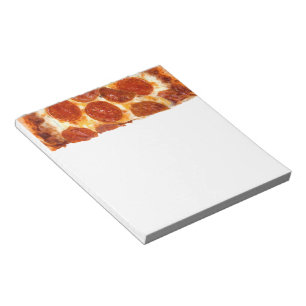 SlipperyJoe's klassisches Pepperoni-Pizza-Stück ge Notizblock
