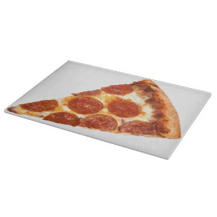 SlipperyJoe's klassisches Pepperoni-Pizza-Stück ge Schneidebrett