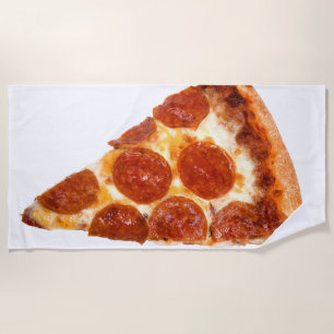 SlipperyJoe's klassisches Pepperoni-Pizza-Stück ge Strandtuch