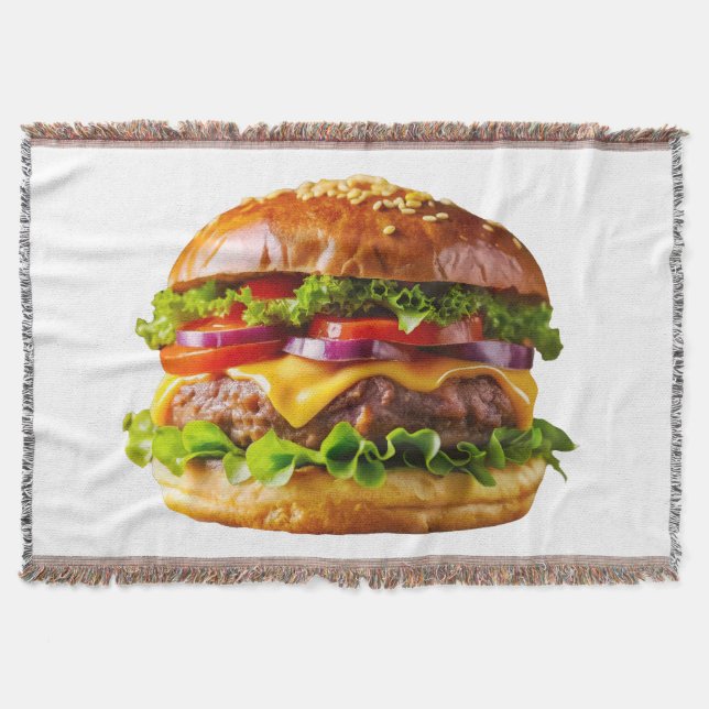 SlipperyJoe's köstlich gestapelte Hamburger-Thic Decke (Vorderseite)