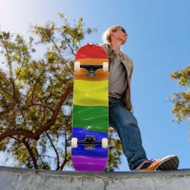SlipperyJoe's künstlerisch-farbige Gay Pride-Gesch Skateboard