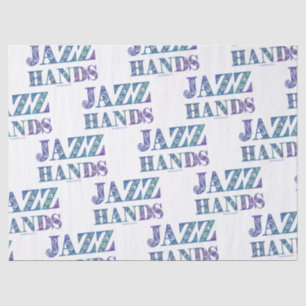 SlipperyJoe's künstlerische Jazz Hands lebendige F Seidenpapier