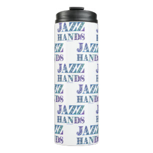 SlipperyJoe's künstlerische Jazz Hands lebendige F Thermosbecher