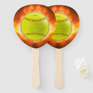 SlipperyJoe's künstlerische Softball in Flammen sc Fächer