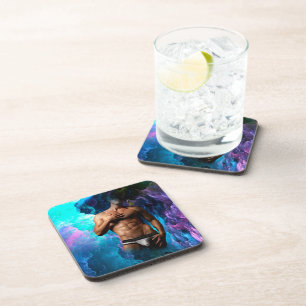 SlipperyJoe's künstlerische Unterwäsche Schwulenpr Getränkeuntersetzer