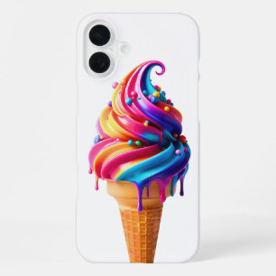 SlipperyJoe's lebhafter Eiscremekegel, ein Klassik iPhone 16 Plus Hülle