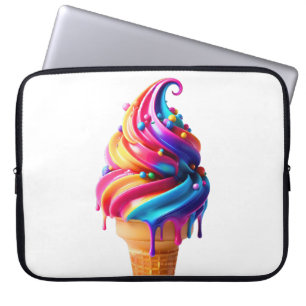 SlipperyJoe's lebhafter Eiscremekegel, ein Klassik Laptopschutzhülle