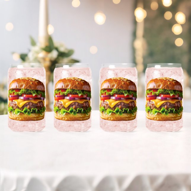 SlipperyJoe's leckeren Cheeseburger knusprig ba Dosenglas (Insitu (Hochzeit))