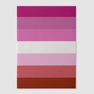SlipperyJoe's lesbische Pride-Flagge feminine Geme