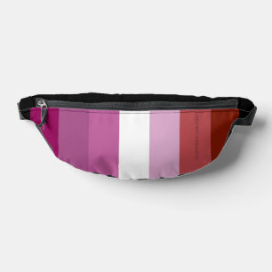 SlipperyJoe's lesbische Pride-Flagge feminine Geme Bauchtasche