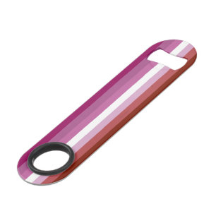 SlipperyJoe's lesbische Pride-Flagge feminine Geme Speed Flaschenöffner