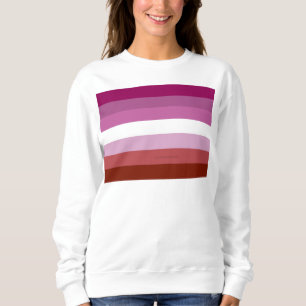 SlipperyJoe's lesbische Pride-Flagge feminine Geme Sweatshirt