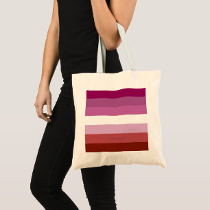 SlipperyJoe's lesbische Pride-Flagge feminine Geme Tragetasche