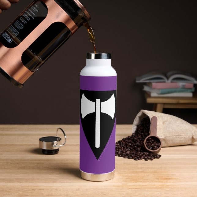 SlipperyJoe's Lesbische Pride-Flagge Labrys ax tri Trinkflasche (Kaffee)