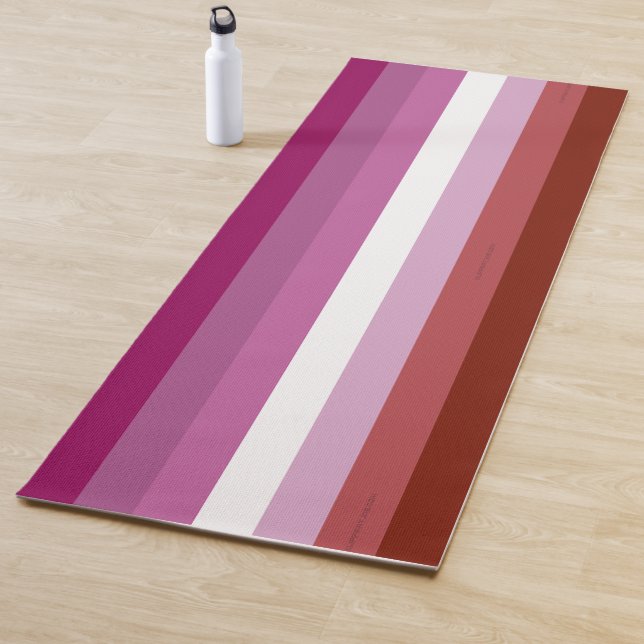 SlipperyJoe's lesbische Stolz-Fahnengemeinde Yogamatte (Beispiel)