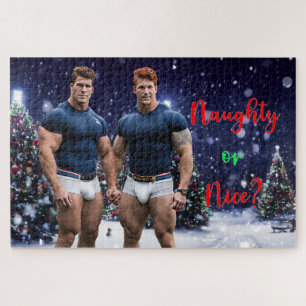 SlipperyJoes leuchtende Weihnachtsbäume zwei musku Puzzle