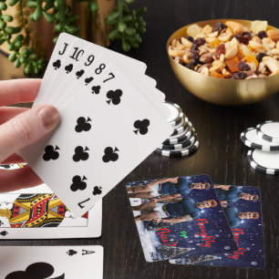 SlipperyJoes leuchtende Weihnachtsbäume zwei musku Spielkarten