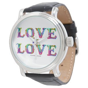 SlipperyJoe's Liebe ist Liebe Spray Gay Pride c Armbanduhr