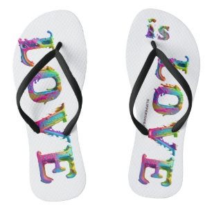 SlipperyJoe's Liebe ist Liebe Spray Gay Pride c Flip Flops