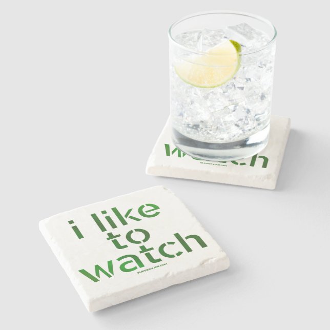 SlipperyJoe's like Watch Voyeurism hält Tom vor Steinuntersetzer (Seitenansicht)