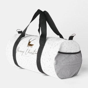 SlipperyJoe's Linienkunst-Silhouette Rentier minim Duffle Bag