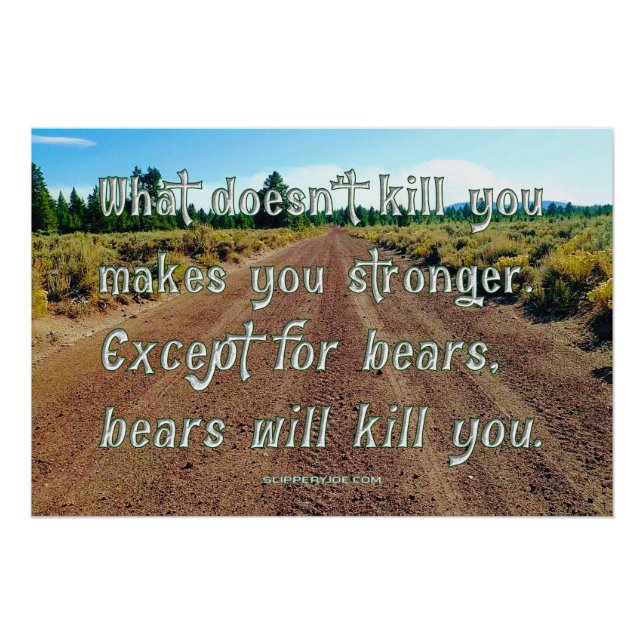 SlipperyJoe's lustiger Kies-Sprichwort-Schotterwal Poster (Vorderseite)