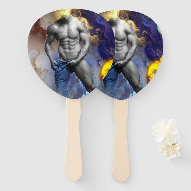 SlipperyJoe's Man Dampfschienenlose abs-Sechspack- Fächer (Vorne und Hinten)