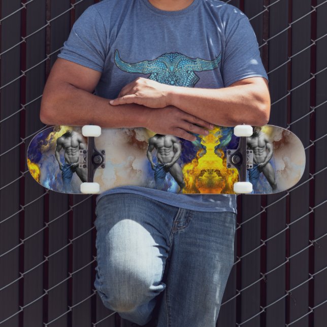 SlipperyJoe's Man Dampfschienenlose abs-Sechspack- Skateboard (Außenbereich 3)
