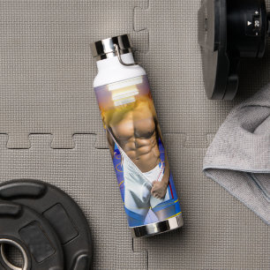 SlipperyJoe's Man six-pack wrestling singlet gym b Trinkflasche